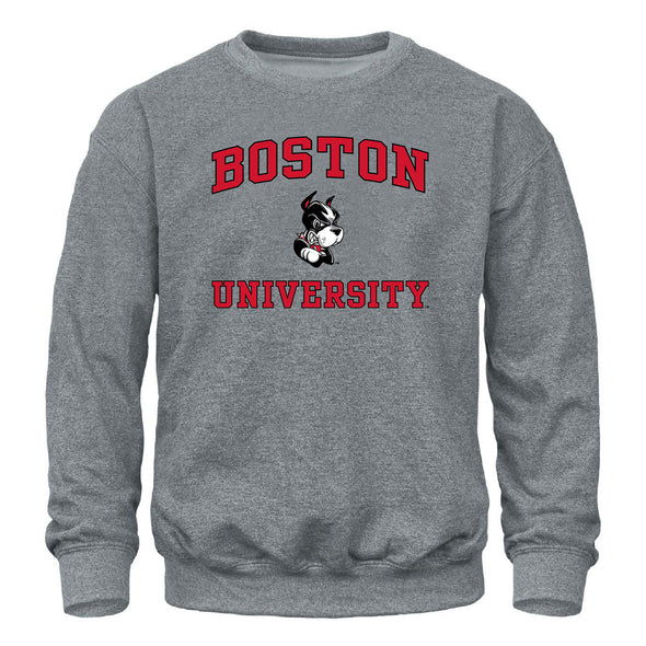 Boston University Spirit Sweatshirt (Charcoal Grey)