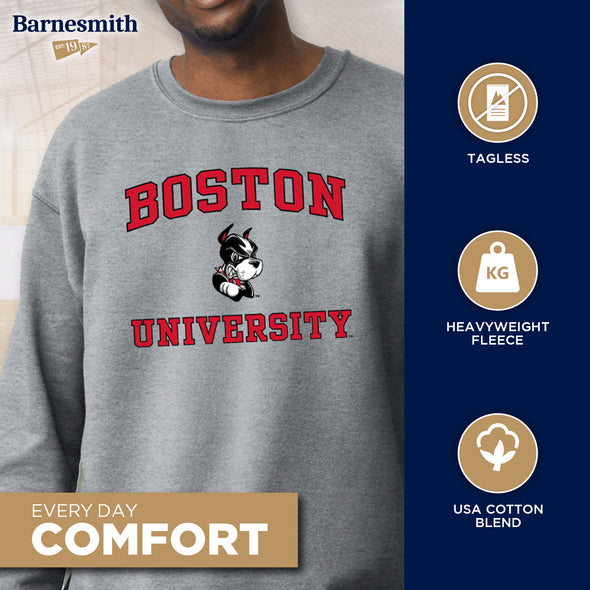 Boston University Spirit Sweatshirt (Charcoal Grey)