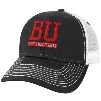 Boston University Sideline Trucker Hat One-Size (Dark Grey/White)