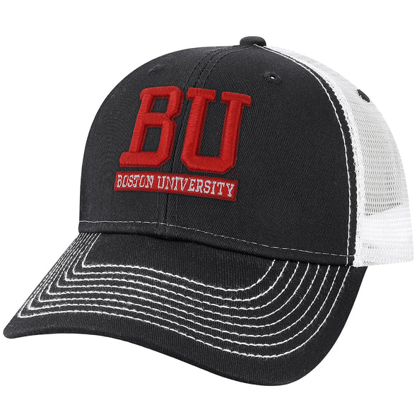 Boston University Sideline Trucker Hat One-Size (Dark Grey/White)