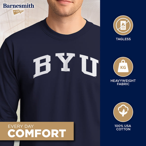 Brigham Young University Classic Long Sleeve T-Shirt (Navy)