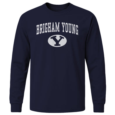 Brigham Young University Heritage Long Sleeve T-Shirt (Navy)