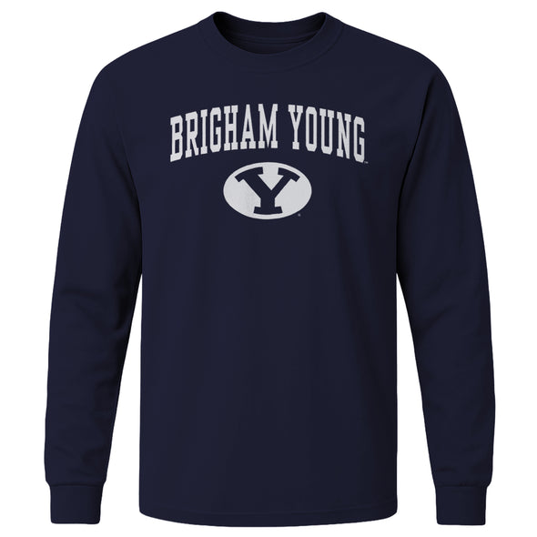 Brigham Young University Heritage Long Sleeve T-Shirt (Navy)