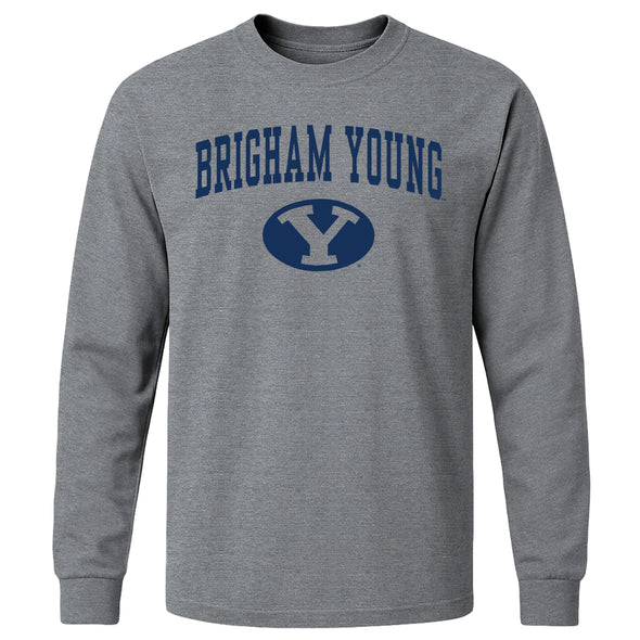 Brigham Young University Heritage Long Sleeve T-Shirt (Charcoal Grey)