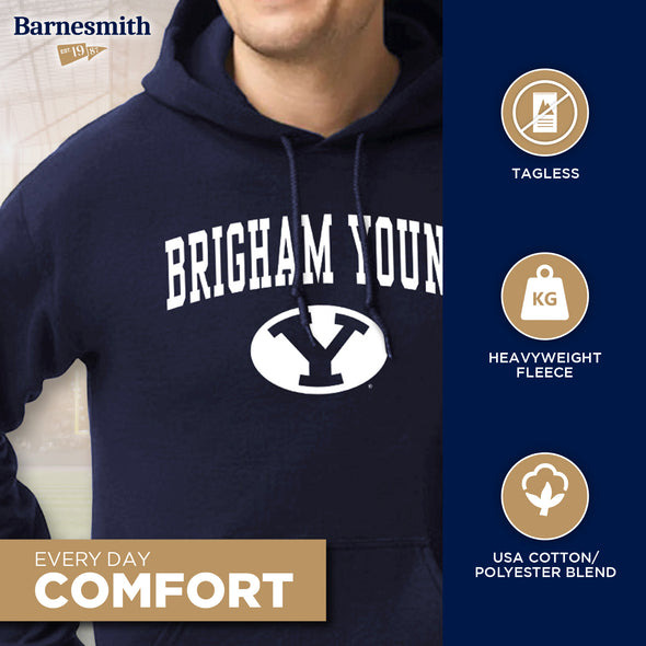 Brigham Young University Heritage Hooded Sweatshirt (Navy)
