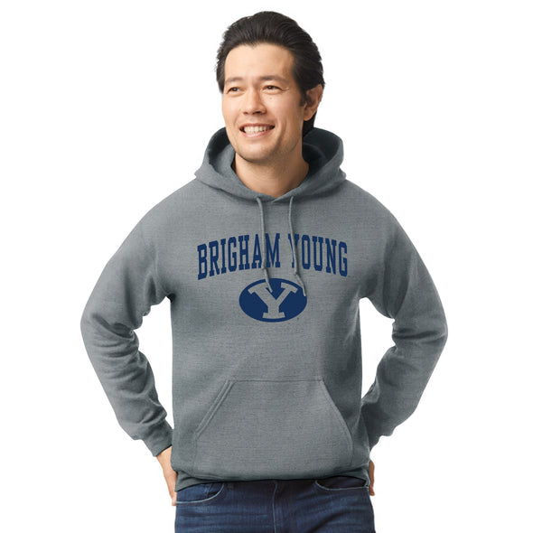 Brigham Young University Heritage Hooded Sweatshirt (Charcoal Grey)