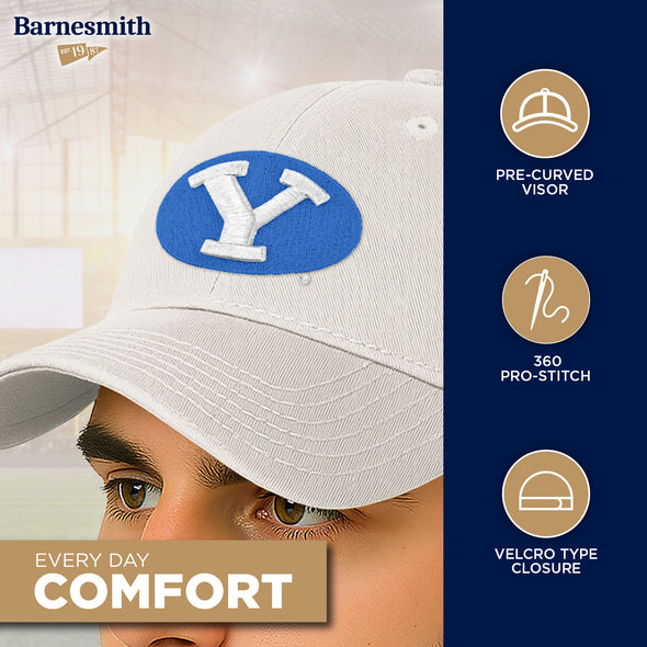 Brigham Young University Spirit Baseball Hat One-Size (White)