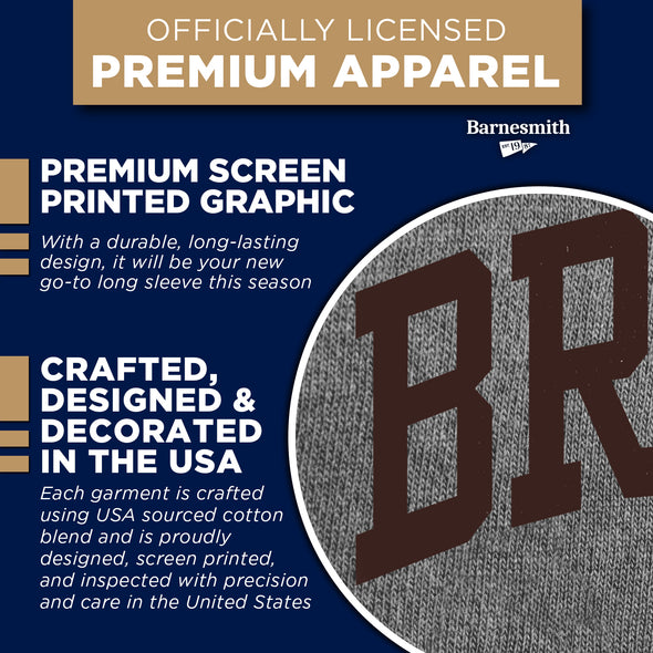Brown Classic Long Sleeve T-Shirt (Charcoal Grey)