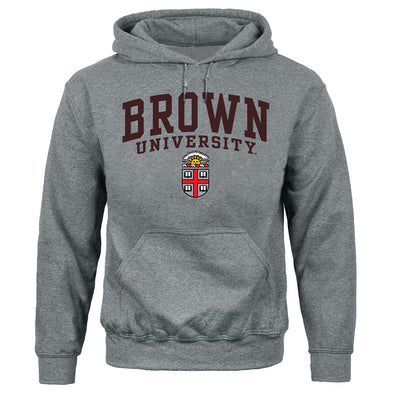 Brown Heritage Hooded Sweatshirt (Charcoal Grey)