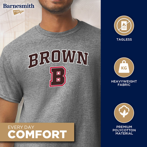 Brown University Spirit T-Shirt (Charcoal Grey)