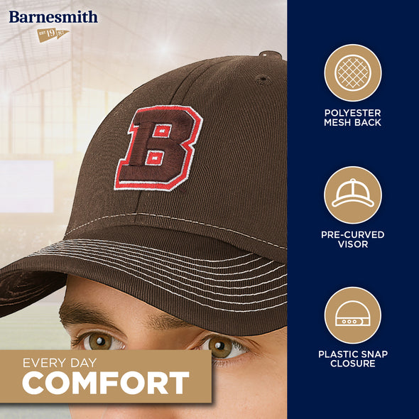 Brown University Sideline Trucker Hat One-Size (Cigar/White)