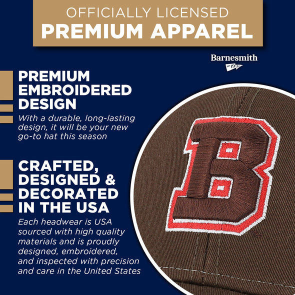 Brown University Sideline Trucker Hat One-Size (Cigar/White)