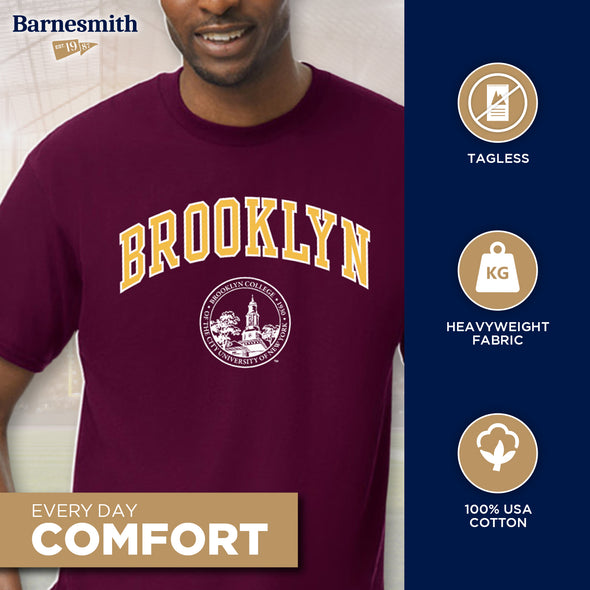 Brooklyn College Heritage T-Shirt (Maroon)