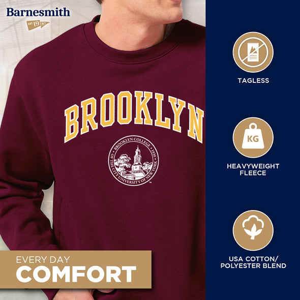 Brooklyn College Heritage Sweatshirt (Maroon)