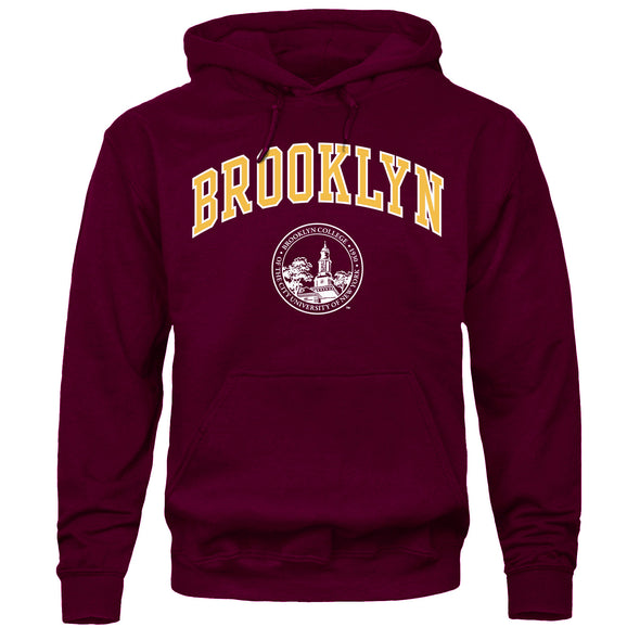 Brooklyn College Heritage Hooded Sweatshirt (Maroon)