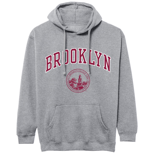 Brooklyn College Heritage Hooded Sweatshirt (Charcoal)