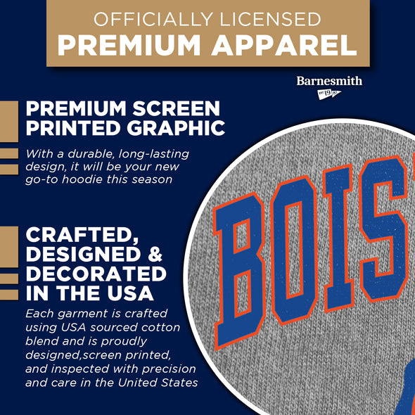Boise State University Heritage Hooded Sweatshirt (Charcoal Grey)