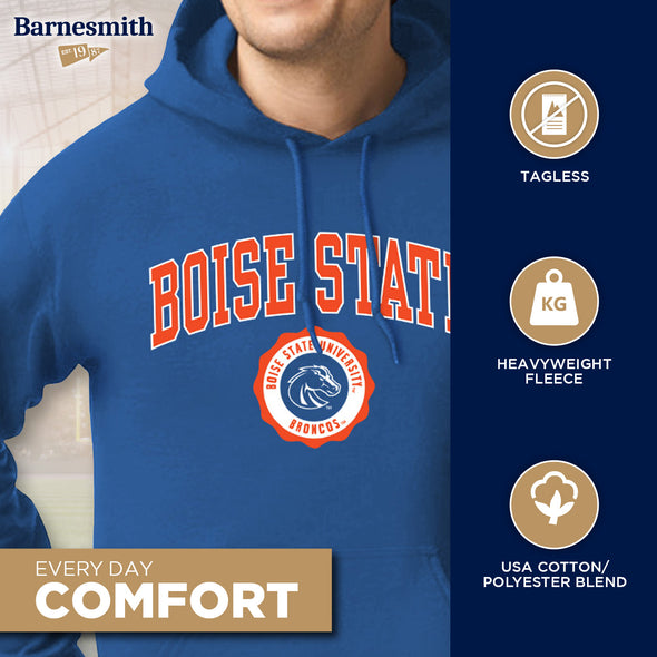 Boise State University Heritage Hooded Sweatshirt (Royal Blue)