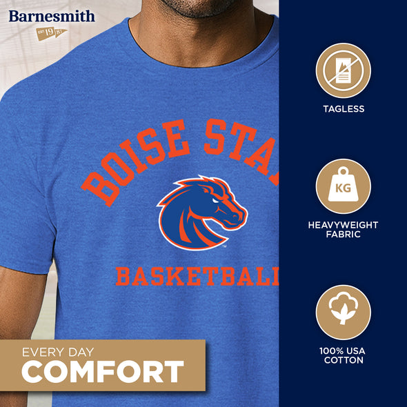 Boise State University Basketball T-Shirt (Royal Blue)