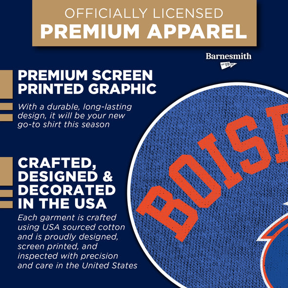 Boise State University Basketball T-Shirt (Royal Blue)