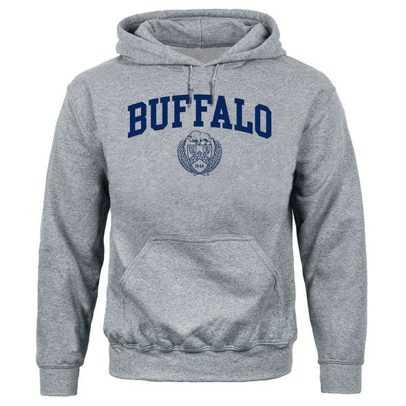 University at Buffalo Heritage Hooded Sweatshirt (Charcoal Grey)