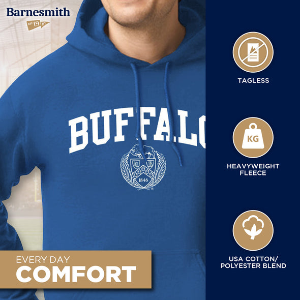 University at Buffalo Heritage Hooded Sweatshirt (Royal Blue)