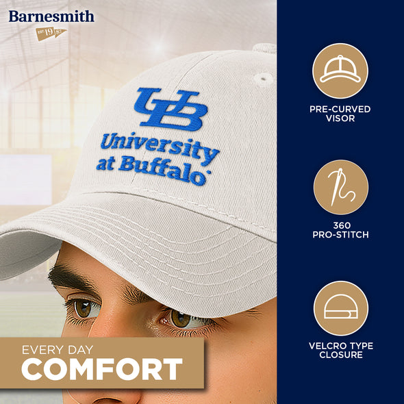 University at Buffalo Spirit Baseball Hat One-Size (White)