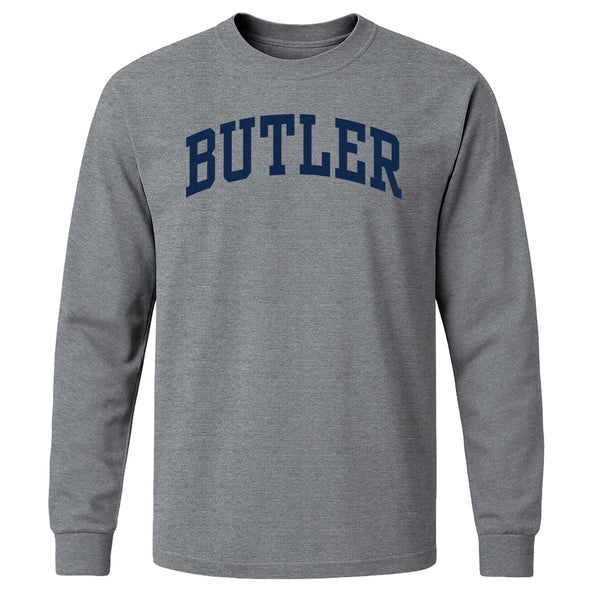 Butler University Classic Long Sleeve T-Shirt (Charcoal Grey)