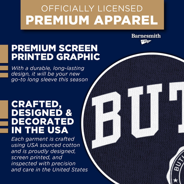 Butler University Heritage Long Sleeve T-Shirt (Navy)