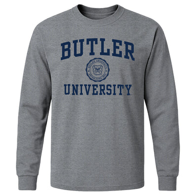 Butler University Heritage Long Sleeve T-Shirt (Charcoal Grey)