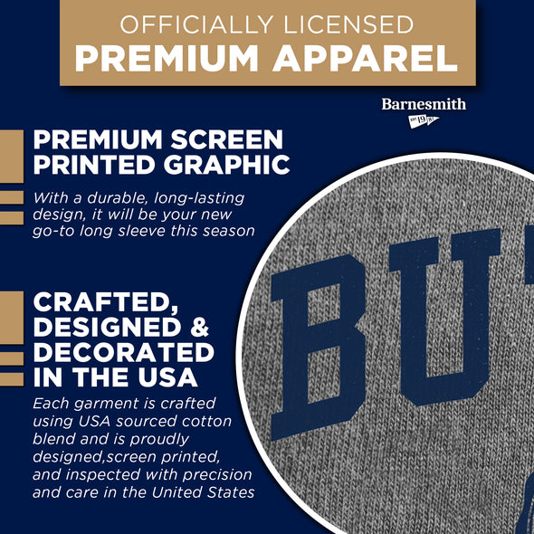Butler University Heritage Long Sleeve T-Shirt (Charcoal Grey)