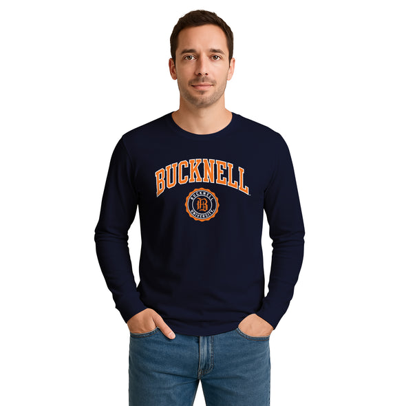 Bucknell University Heritage Long Sleeve T-Shirt (Navy)