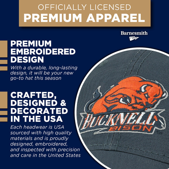 Bucknell University Spirit Baseball Hat One-Size (Navy)