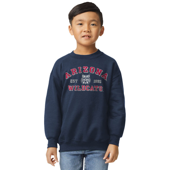 University of Arizona Youth Crewneck Sweatshirt (Navy)