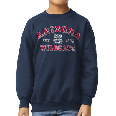 University of Arizona Youth Crewneck Sweatshirt (Navy)