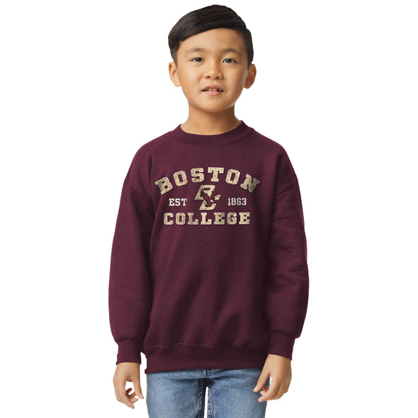 Boston College Youth Crewneck Sweatshirt (Maroon)