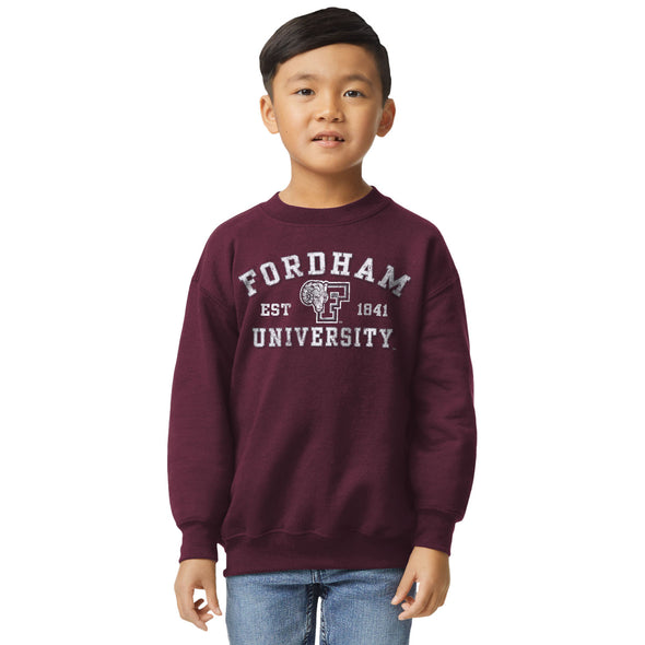 Fordham University Youth Crewneck Sweatshirt (Maroon)