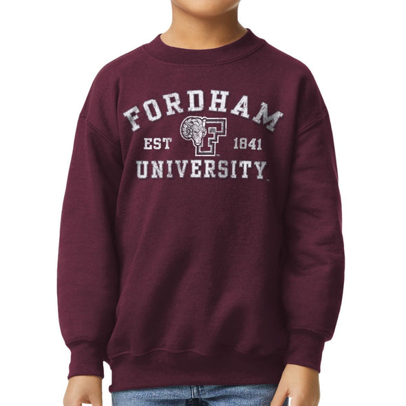 Fordham University Youth Crewneck Sweatshirt (Maroon)