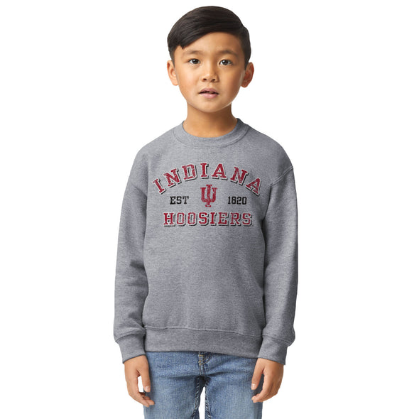 Indiana University Youth Crewneck Sweatshirt (Cardinal)