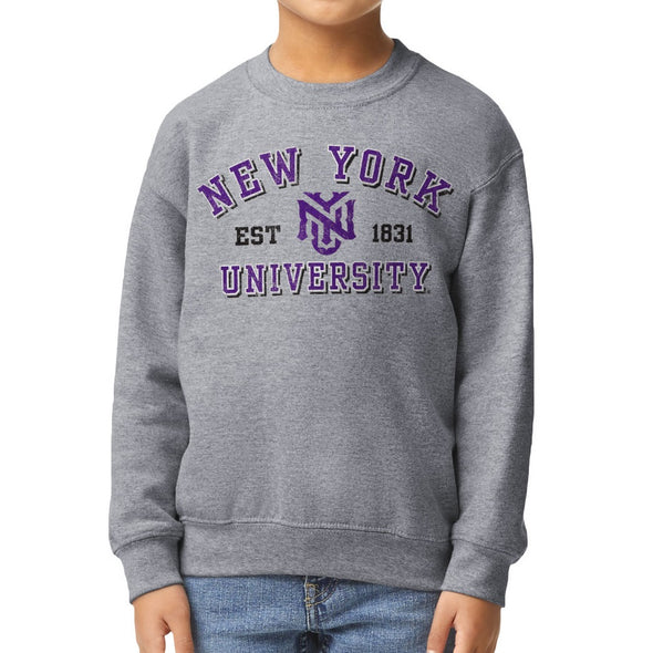 New York University Youth Crewneck Sweatshirt (Purple)