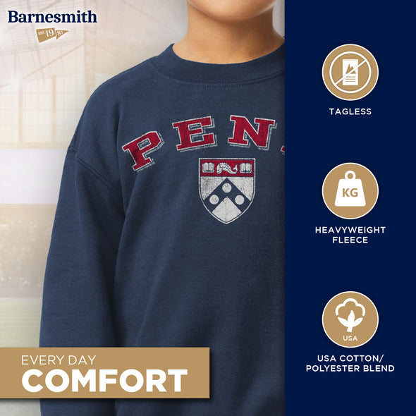 University of Pennsylvania Youth Crewneck Sweatshirt (Navy)