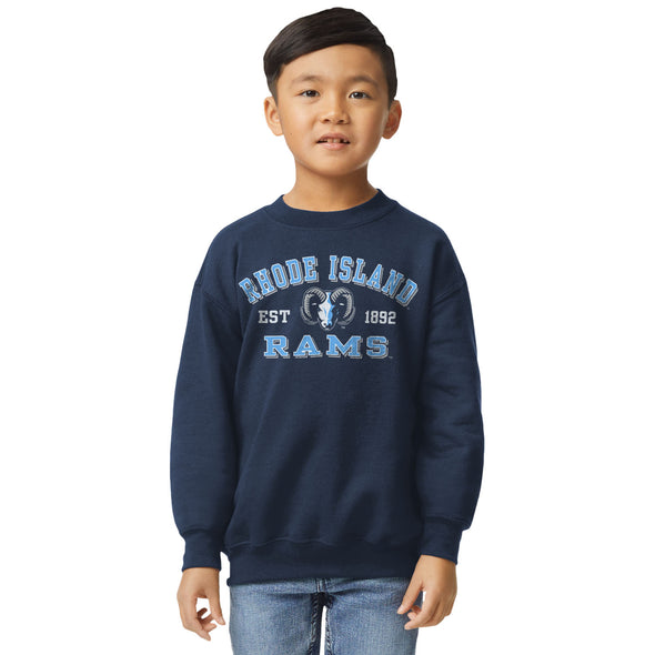 University of Rhode Island Youth Crewneck Sweatshirt (Navy)