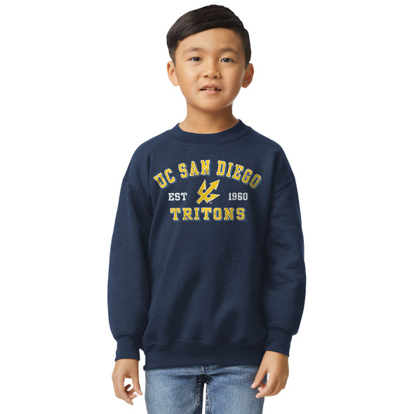 University of California - San Diego Youth Crewneck Sweatshirt (Navy)