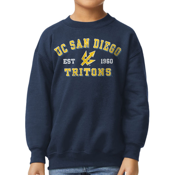 University of California - San Diego Youth Crewneck Sweatshirt (Navy)