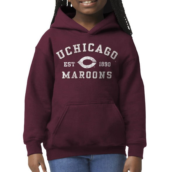 University of Chicago Youth Hooded Sweatshirt (Maroon)