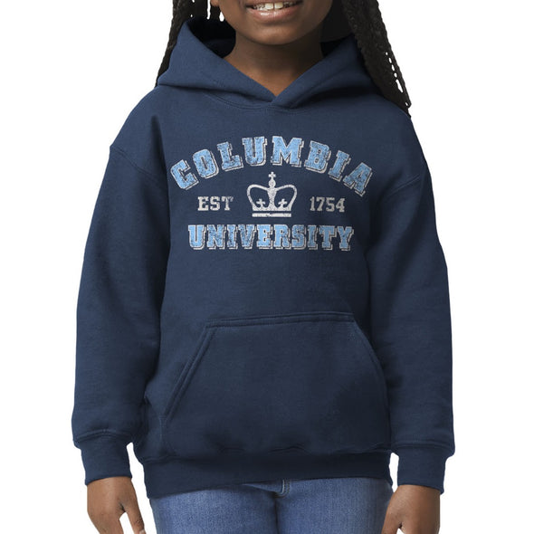 Columbia University Youth Hooded Sweatshirt (Navy)