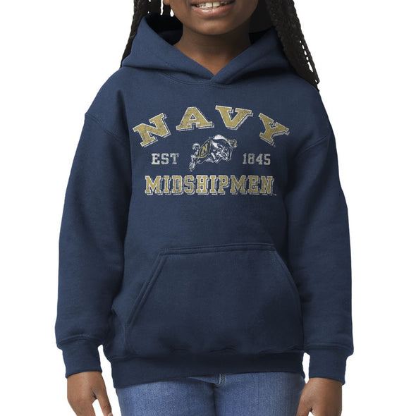 US Naval Academy (Navy) Youth Hooded Sweatshirt (Navy)