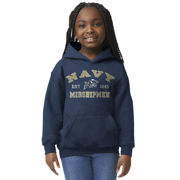 US Naval Academy (Navy) Youth Hooded Sweatshirt (Navy)