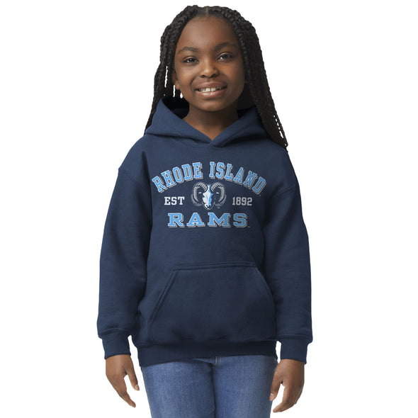 University of Rhode Island Youth Hooded Sweatshirt (Navy)