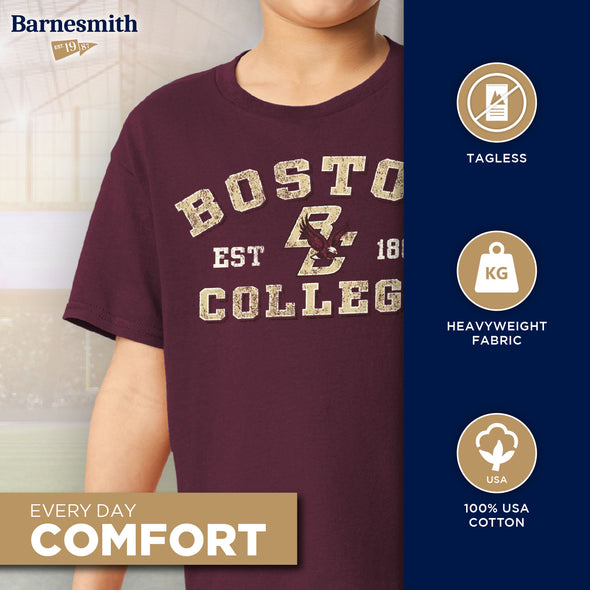 Boston College Short-Sleeve Youth T-Shirt (Maroon)